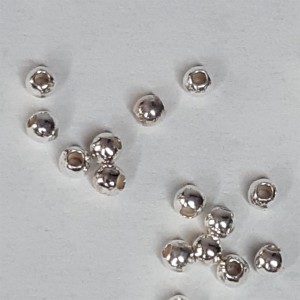 25 ud BOLA LISA PLATA DE LEY 2 mm