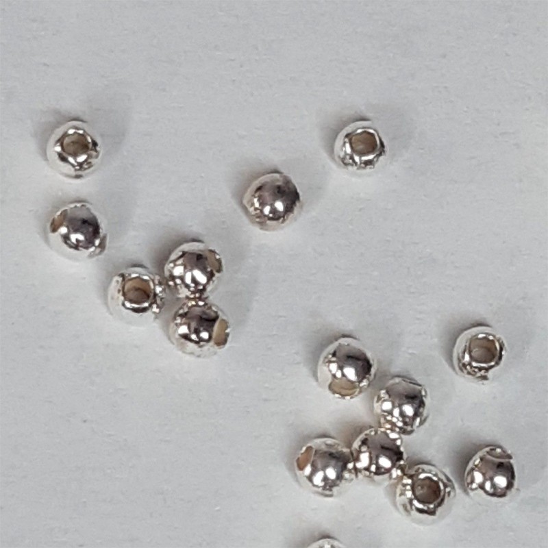 25 ud BOLA LISA PLATA DE LEY 2 mm