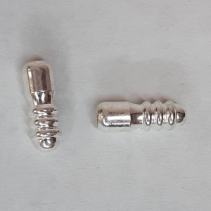 10 UDS TERMINAL TAPA NUDOS EN PLATA DE LEY