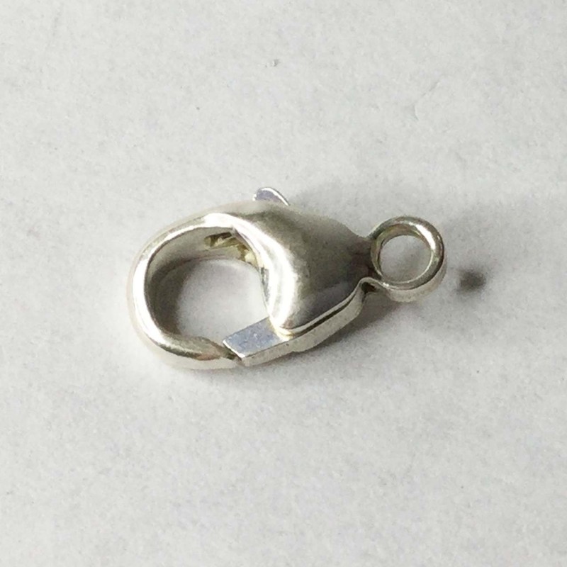 1 Ud MOSQUETON 11 mm PLATA DE LEY