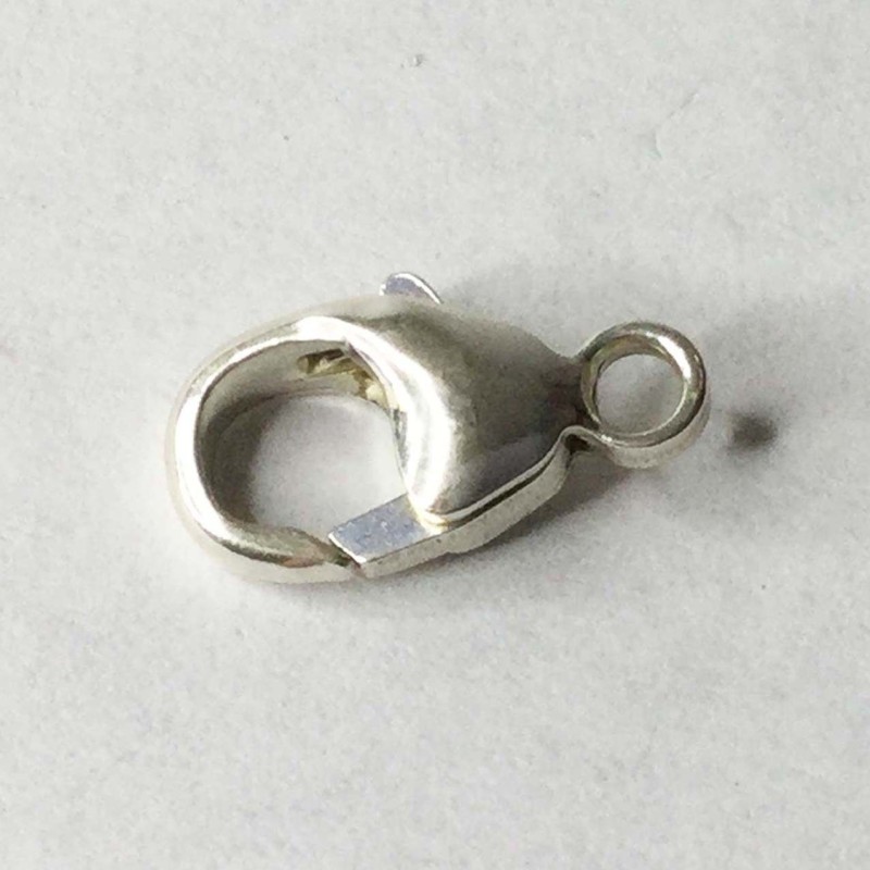 1 Ud MOSQUETON 11 mm PLATA DE LEY