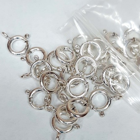 25 Uds REASA CIERRE 8 MM PLATA DE LEY