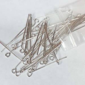 50 UDS TERMINAL 30 MM CON ASA PLATA DE LEY