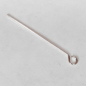 50 UDS TERMINAL 30 MM CON ASA PLATA DE LEY