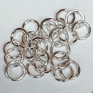 20 UDS ANILLA 6 MM PLATA LEY