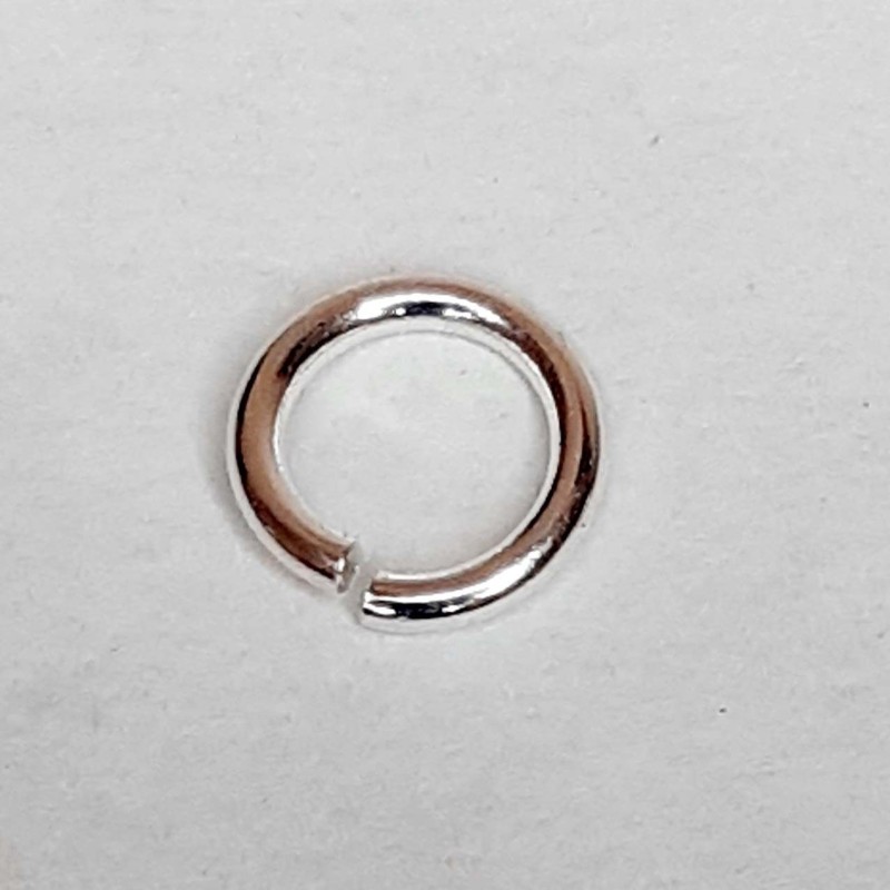 40 UDS ANILLA 6 MM PLATA LEY