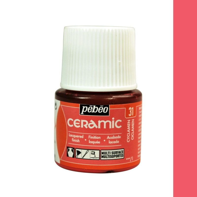 PINTURA CERAMIC PEBEO CICLAMEN 45 ML
