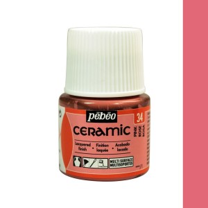 PINTURA CERAMIC PEBEO ROSA 45 ML