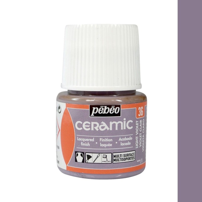PINTURA CERAMIC PEBEO VIOLETA CLARO 45 ML