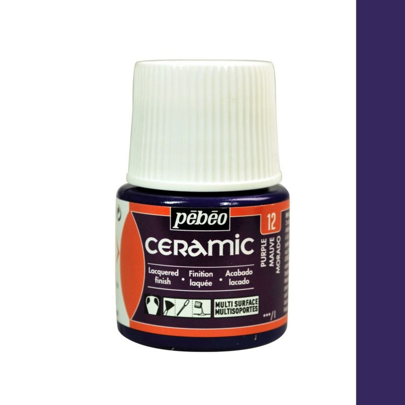 PINTURA CERAMIC PEBEO MORADO 45 ML