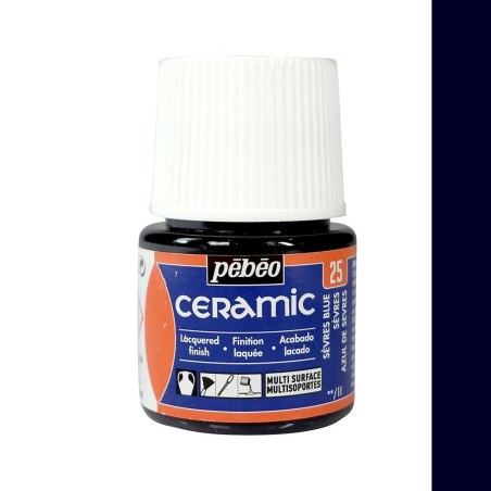 PINTURA CERAMIC PEBEO AZUL DE SEVRES 45 ML