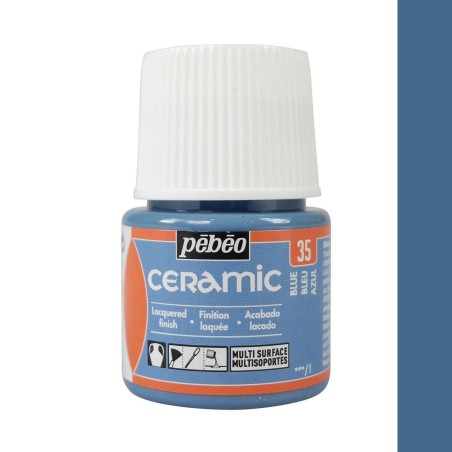PINTURA CERAMIC PEBEO AZUL 45 ML