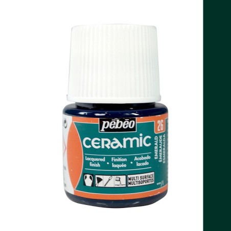 PINTURA CERAMIC PEBEO ESMERALDA 45 ML