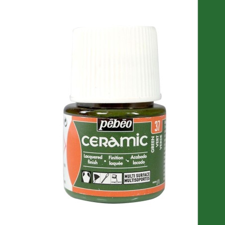 PINTURA CERAMIC PEBEO VERDE 45 ML