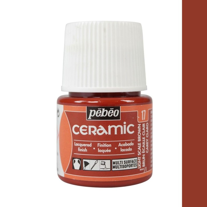 PINTURA CERAMIC PEBEO CAREY CLARO 45 ML