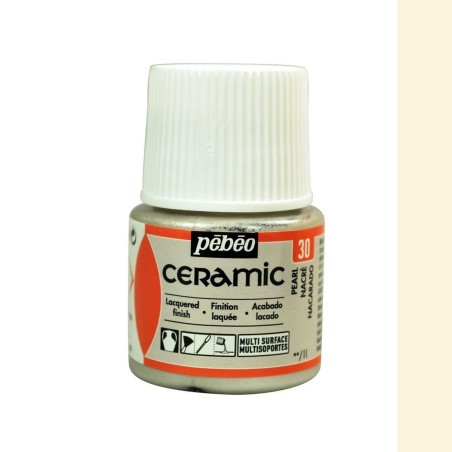 PINTURA CERAMIC PEBEO NACARADO 45 ML