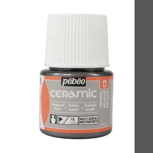 PINTURA CERAMIC PEBEO METÁLICO 45 ML