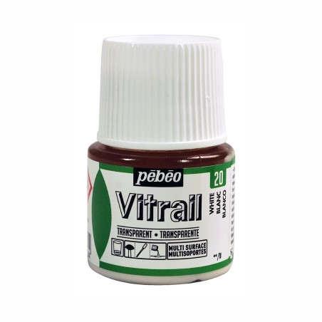 PINTURA CRISTAL VITRAIL BLANCO PEBEO 45 ML