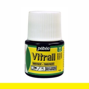 PINTURA CRISTAL VITRAIL AMARILLO LIMÓN PEBEO 45 ML