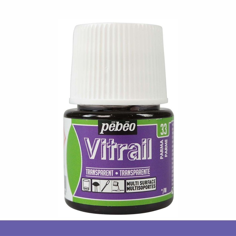 PINTURA CRISTAL VITRAIL PARME PEBEO 45 ML