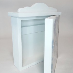 Otra vista del llavero decorado con el kit efecto cristal de La Pajarita