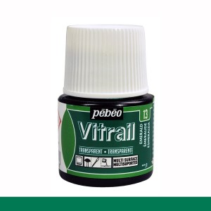 PINTURA CRISTAL VITRAIL ESMERALDA PEBEO 45 ML