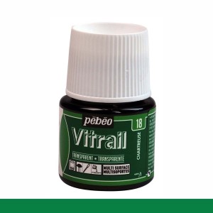 PINTURA CRISTAL VITRAIL VERDE CHARTREUSE PEBEO 45 ML