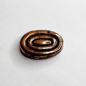 CUENTA OVALO RALLADO (10 UNIDADES)