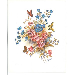 13 LAMINAS MOTIVOS RAMOS DE FLORES