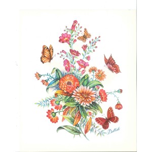 13 LAMINAS MOTIVOS RAMOS DE FLORES