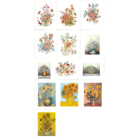 13 LAMINAS MOTIVOS RAMOS DE FLORES