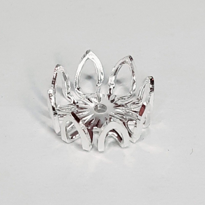 CUENTA FINAL COLLAR PLATEADA (10 UNIDADES)