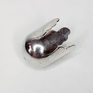 CUENTA FINAL COLLAR PLATEADA (10 UNIDADES)