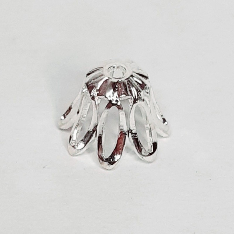 CUENTA FINAL COLLAR PLATEADA (10 UNIDADES)