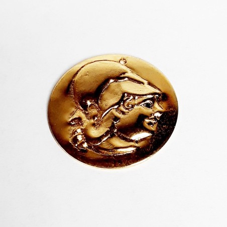 COLGANTE MONEDA DORADA (10 UNIDADES)