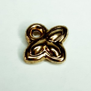 COLGANTE TREBOL ORO VIEJO (10 UNIDADES)