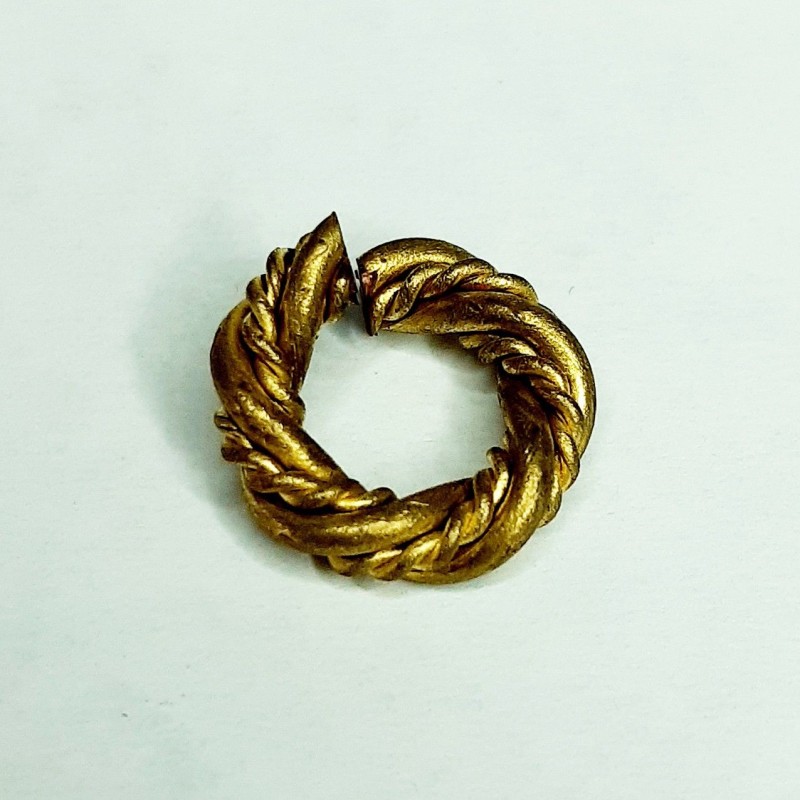 ARANDELA LABRADA ORO VIEJO 1,4 CM (10 UNIDADES)