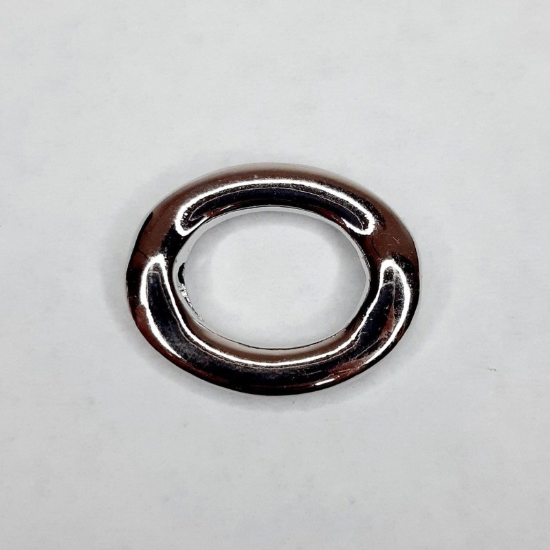 ESLABÓN OVALADO PLATEADO