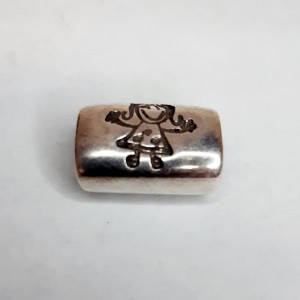 TUBO PARA CORDON REGALIZ NIÑA DE ZAMAK