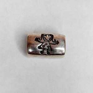 TUBO PARA CORDON REGALIZ NIÑA DE ZAMAK