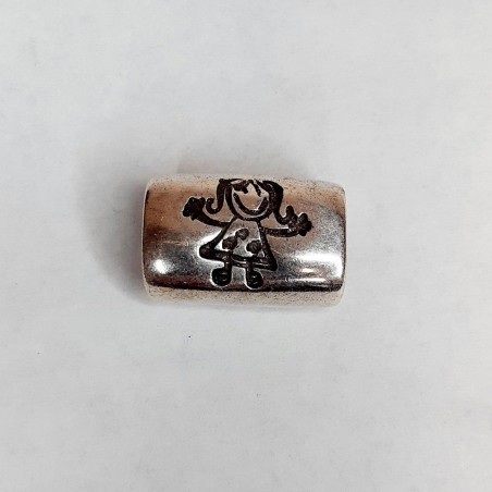 TUBO PARA CORDON REGALIZ NIÑA DE ZAMAK