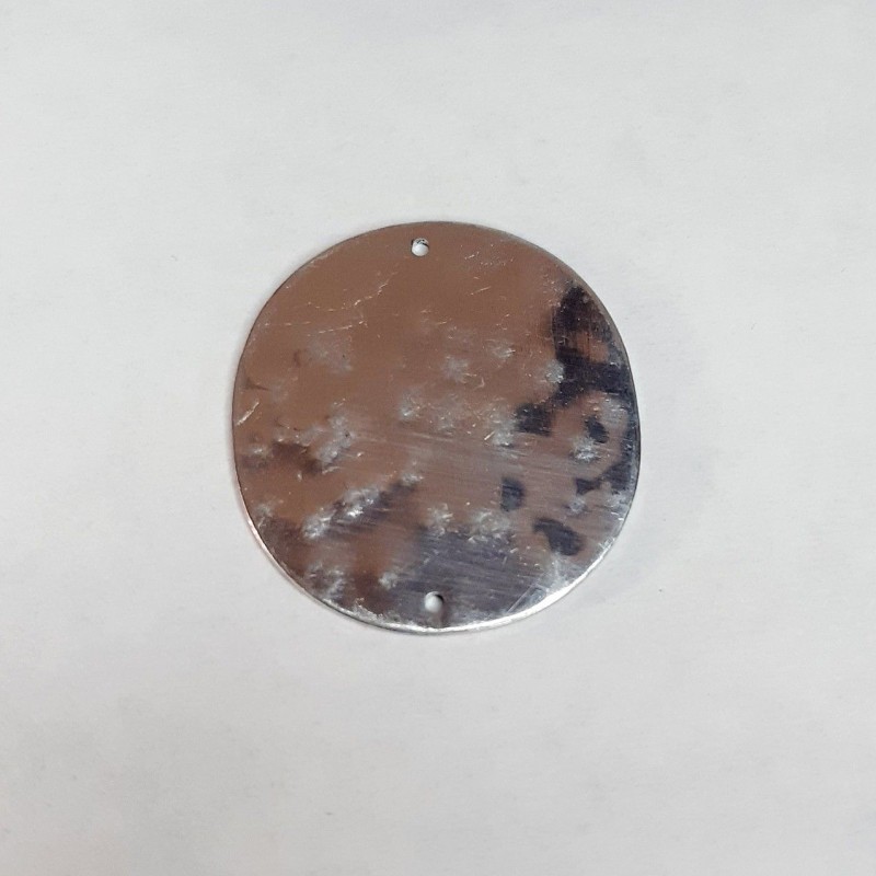 PLACA DOS PERFORACIONES DE ZAMAK