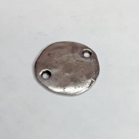 PLACA PEQUEÑA DOS PERFORACIONES DE ZAMAK