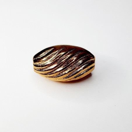 CUENTA OVALADA RALLADA (10 UNIDADES)