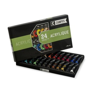 SET 24 TUBOS ACRÍLICOS 21 ML RAPHAEL CAMPUS