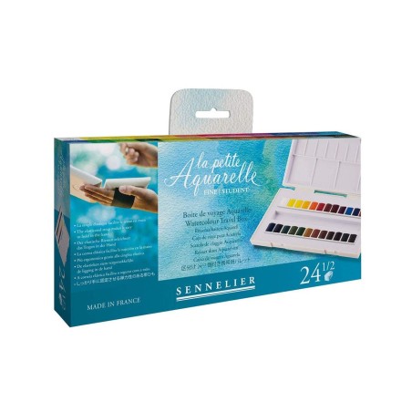 CAJA DE ACUARELAS SENNELIER 24 MEDIAS PASTILLAS