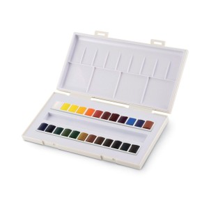 CAJA DE ACUARELAS SENNELIER 24 MEDIAS PASTILLAS