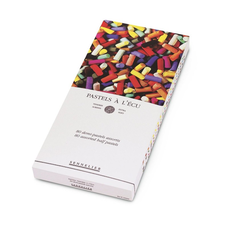 CAJA DE 80 MEDIOS PASTELES SENNELIER
