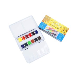 CAJA MINI METAL 12 1/2 GODET ACUARELA EXTRA FINA