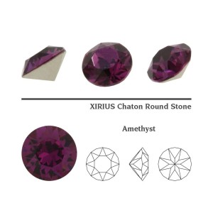 XIRIUS CHATON SWAROVSKI AMATISTA 1 CM (5 UNIDADES)